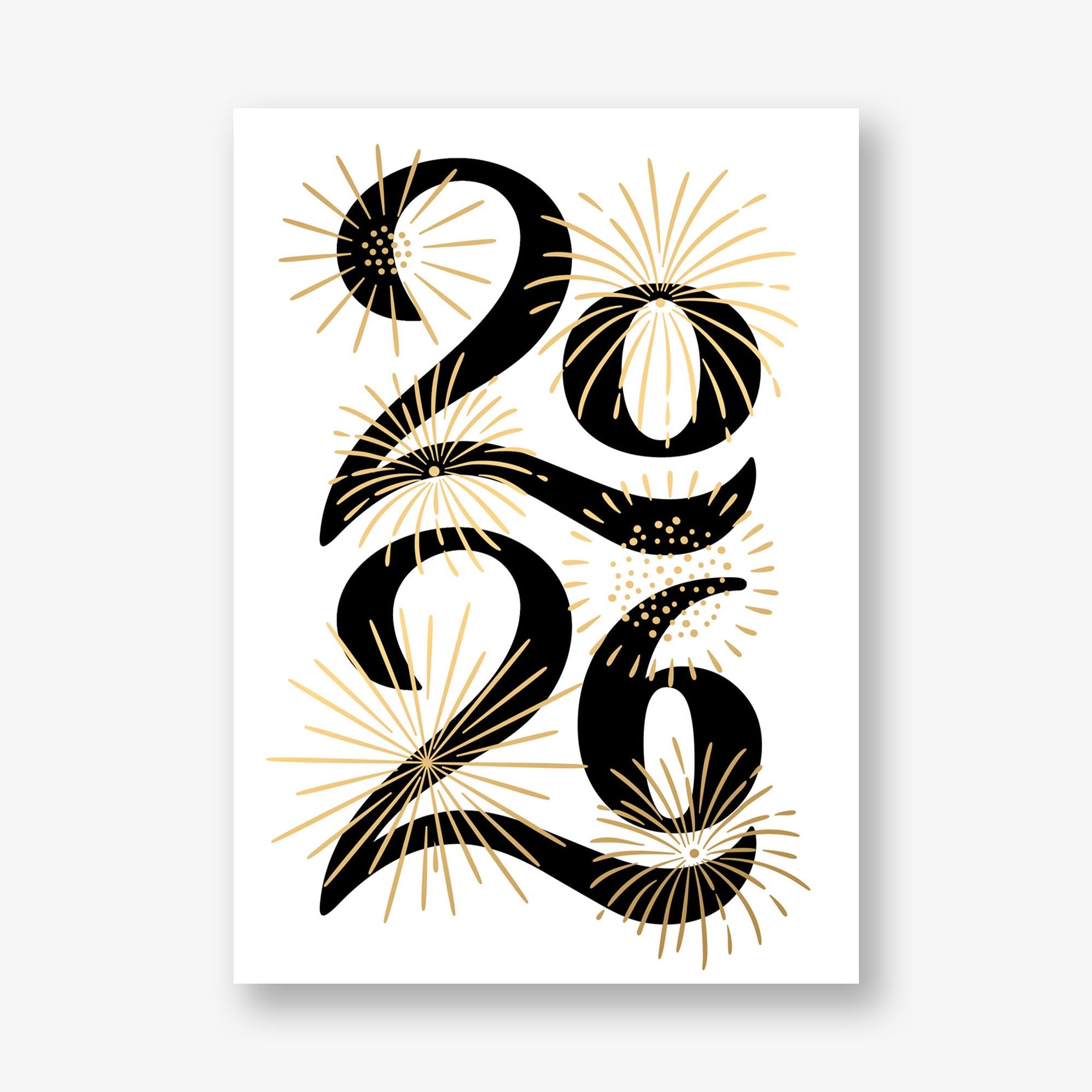Sparkling New Year Greeting Card