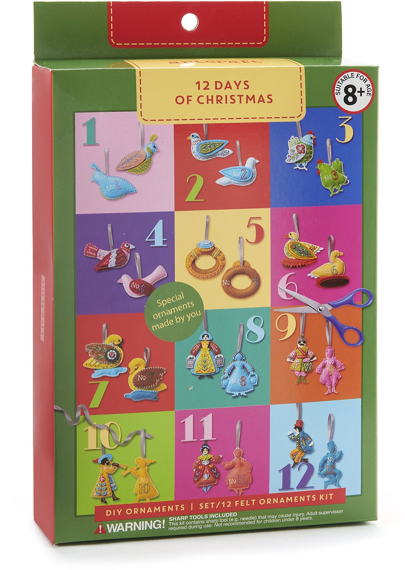 12 Days of Christmas Felt Ornaments Kit
