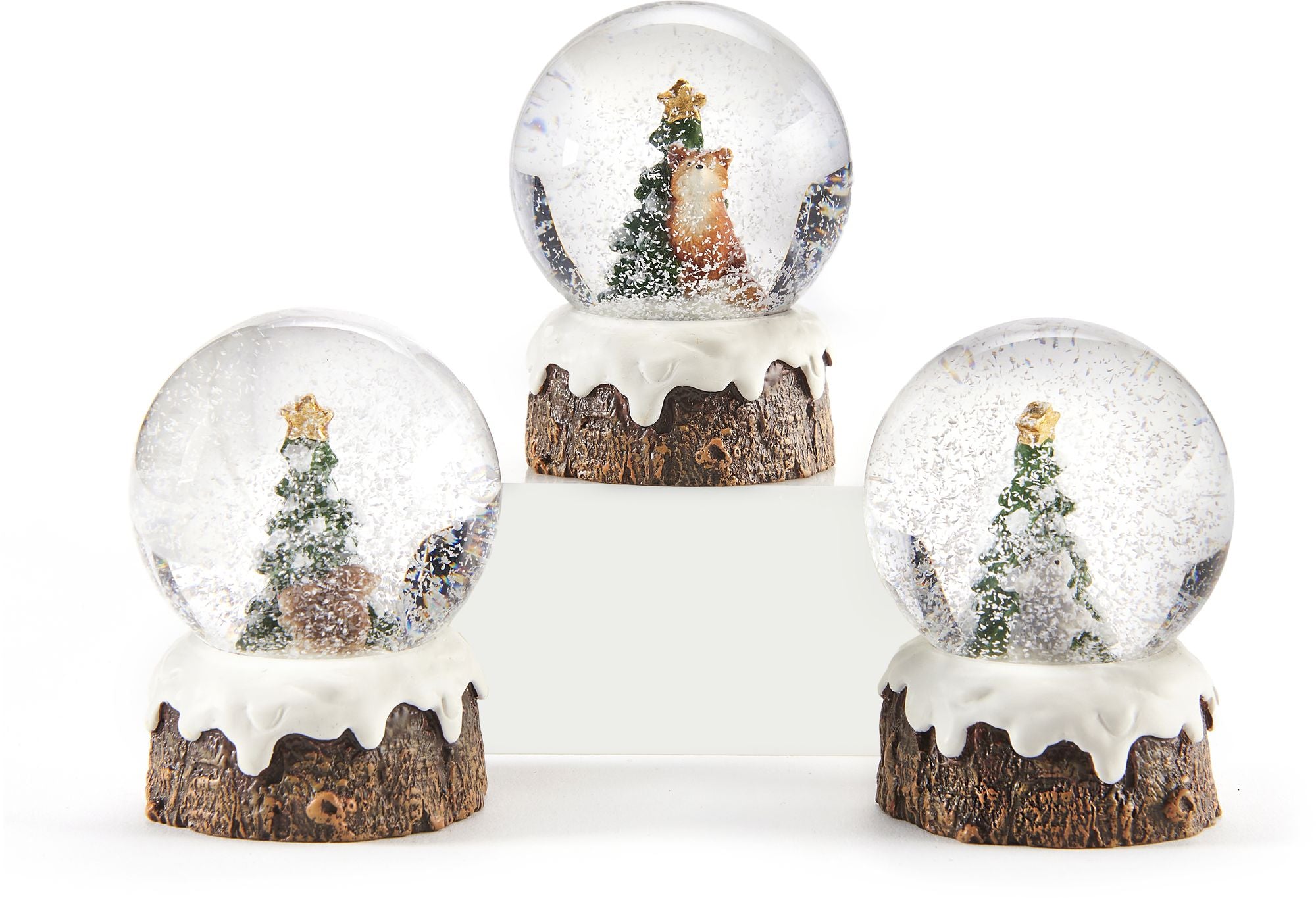 Winter Critters Mini Snowglobes, 3 Assorted Styles