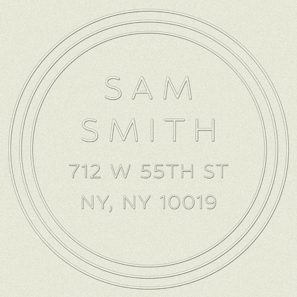 Triple Stripe Border Custom Embosser