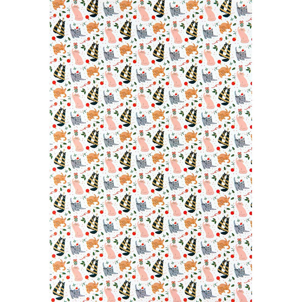 Christmas Cats Wrapping Paper