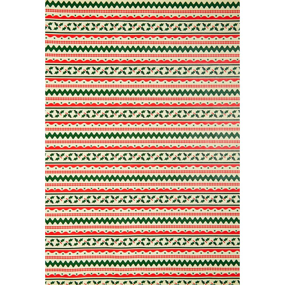 Holly Ricrac Textured Wrapping Paper