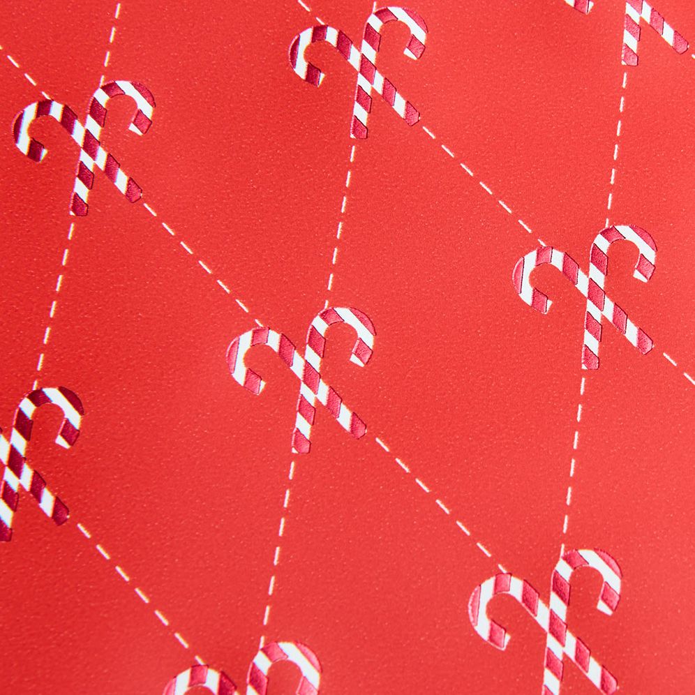 Candy Cane Argyle Stone Wrapping Paper