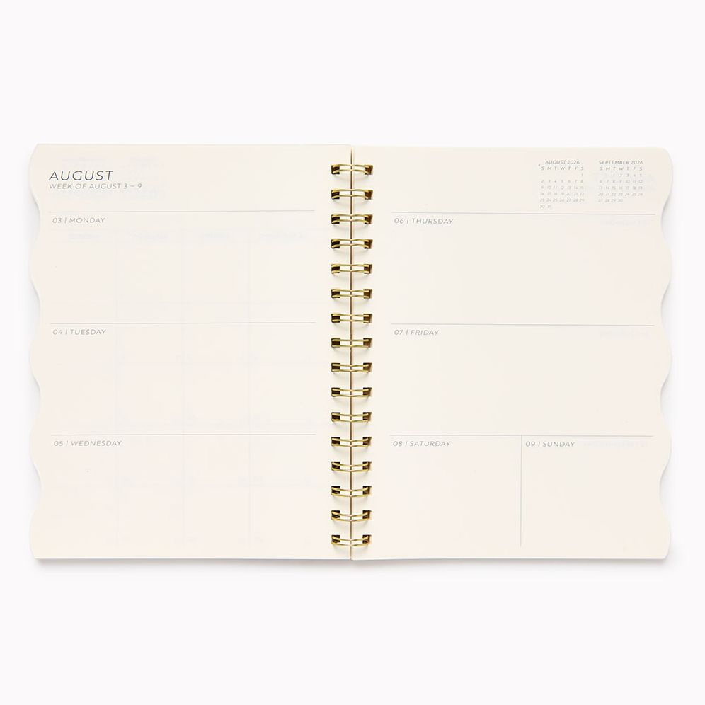 2026 Paper Source Floral Die Cut 12M Planner - Exclusive