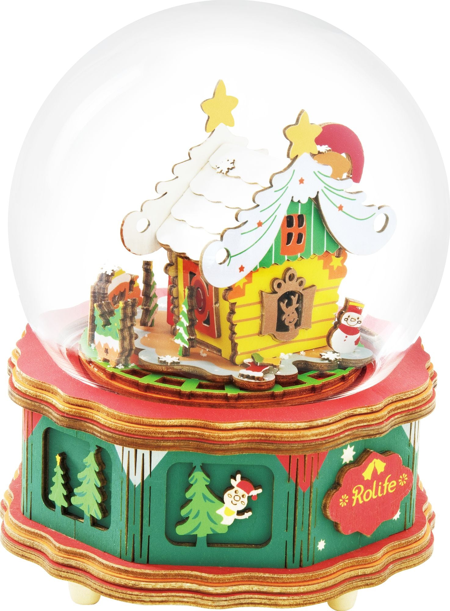 Christmas Town Snowglobe DIY Music Box | Paper Source