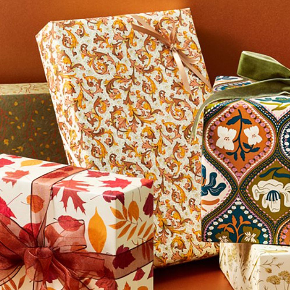 Orange Florentine Style Fine Paper
