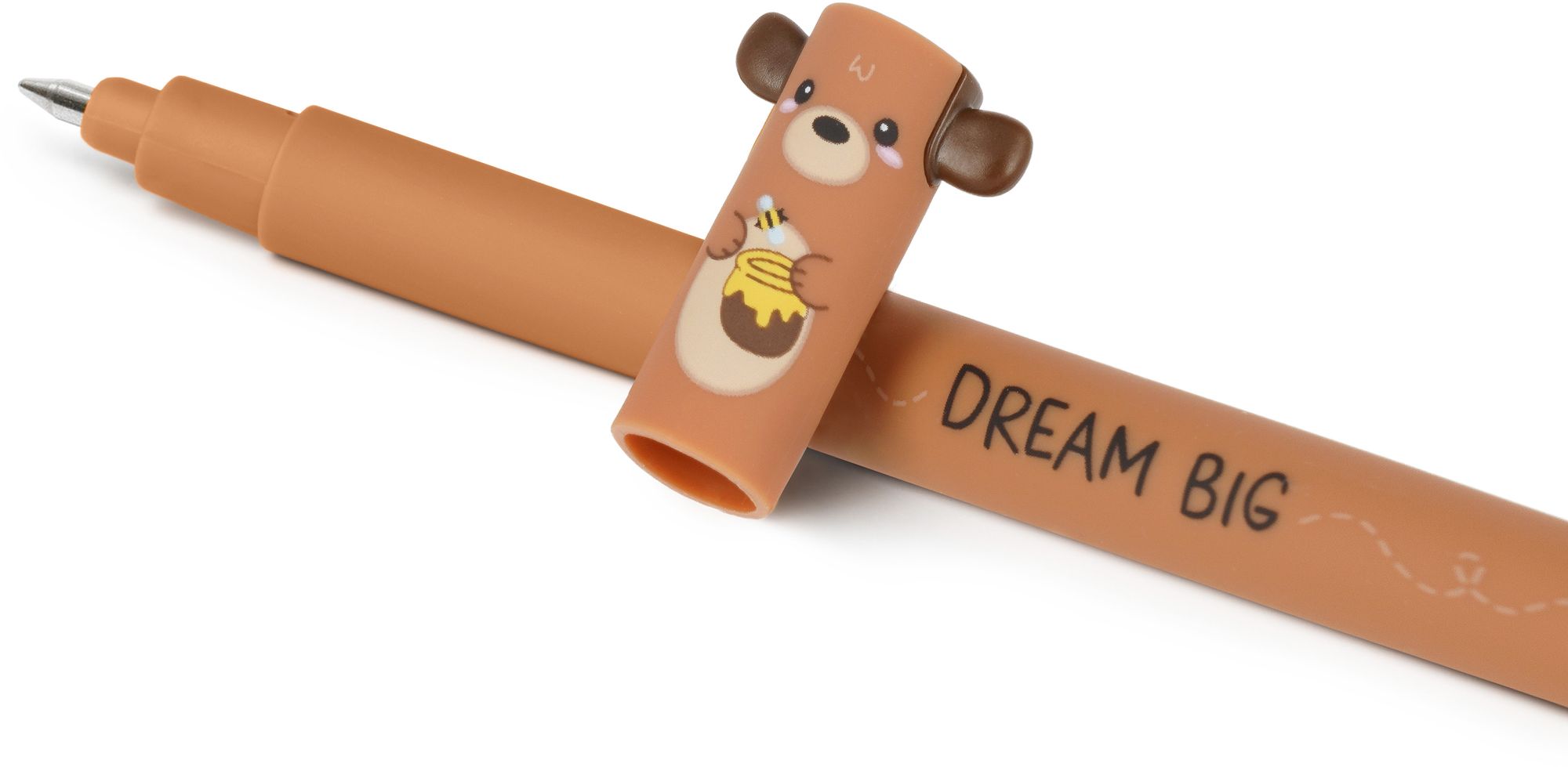 Teddy Bear Erasable Gel Pen - Red Ink