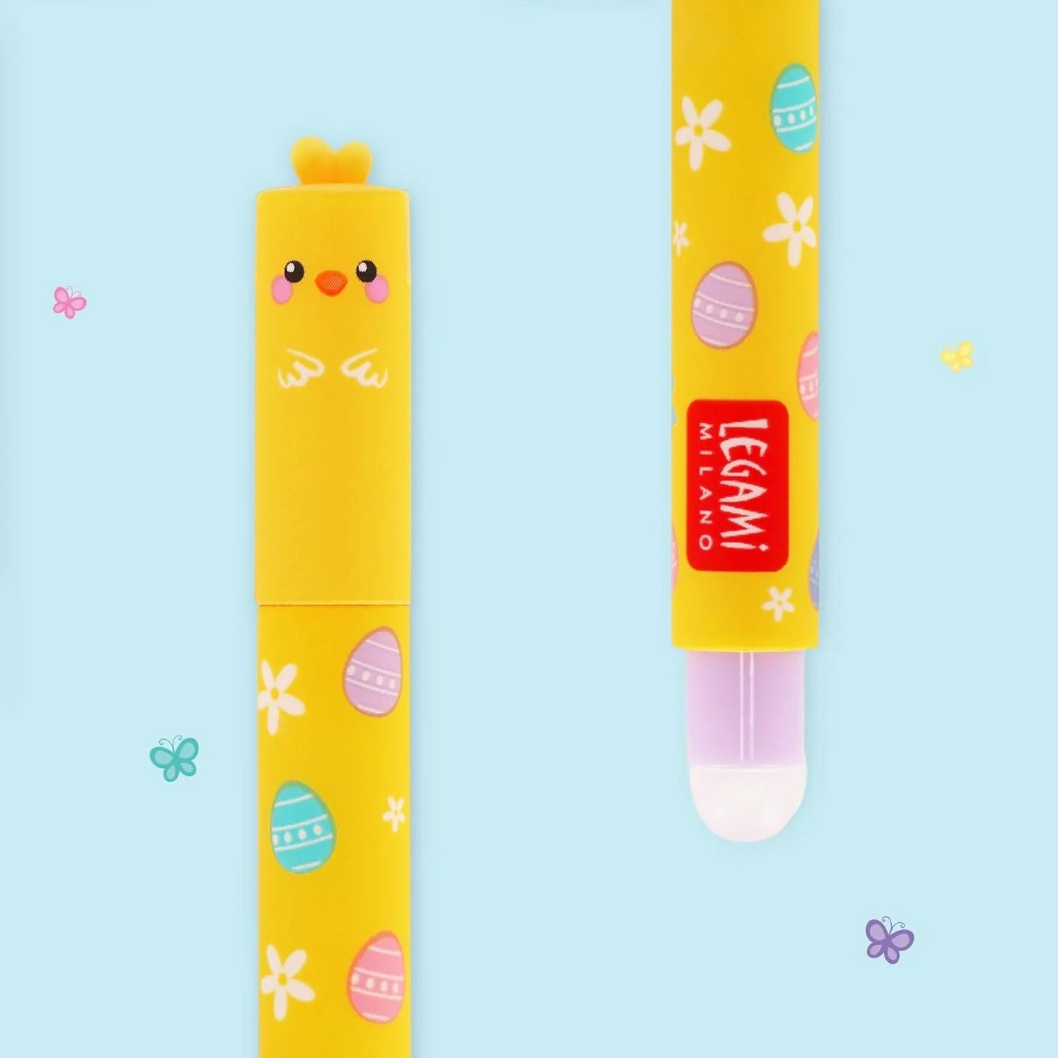 SET OF 2 ERASABLE GEL PENS - HOPPY EASTER