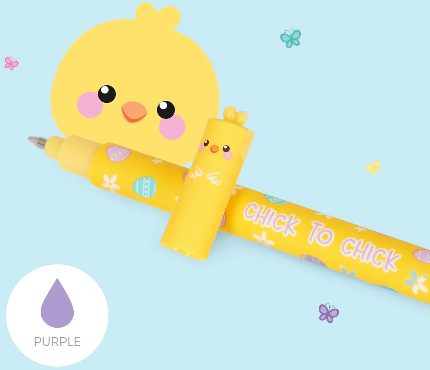 SET OF 2 ERASABLE GEL PENS - HOPPY EASTER