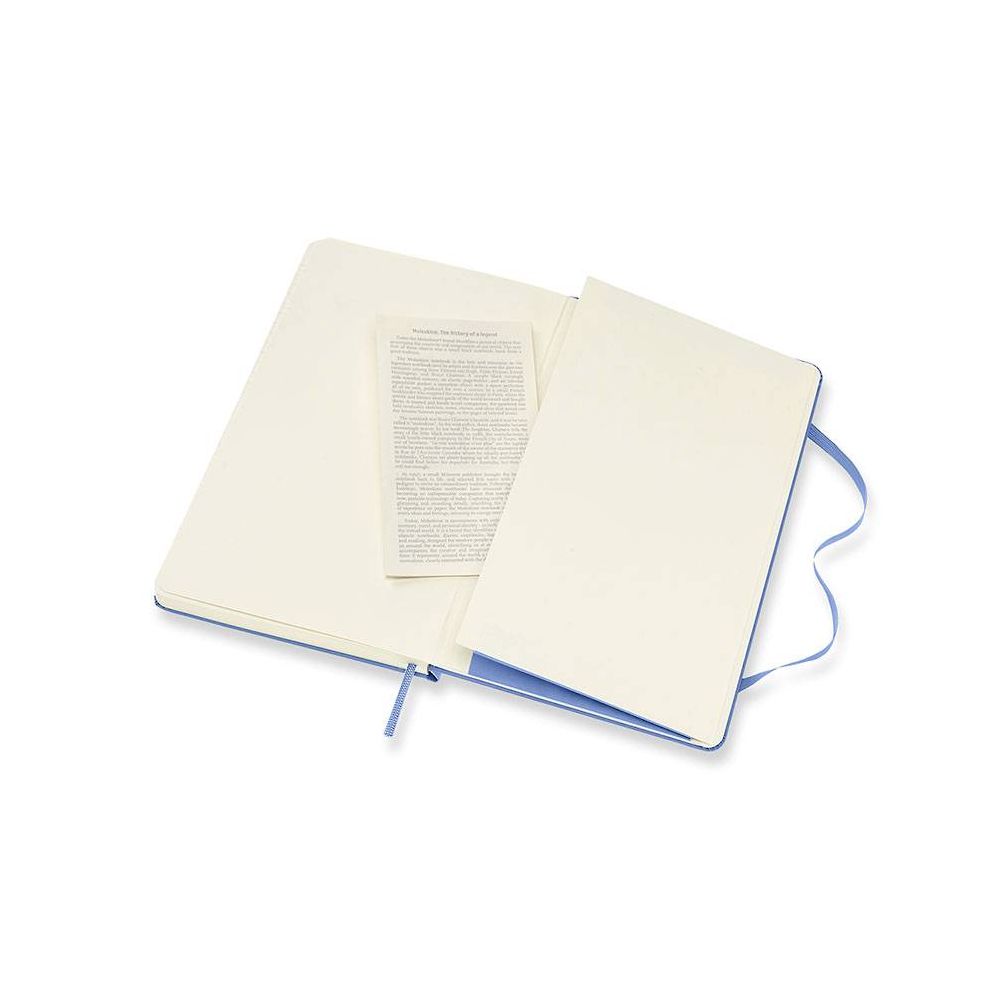 Moleskine Classic Notebook, Large, Ruled, Hydrangea Blue, Hard