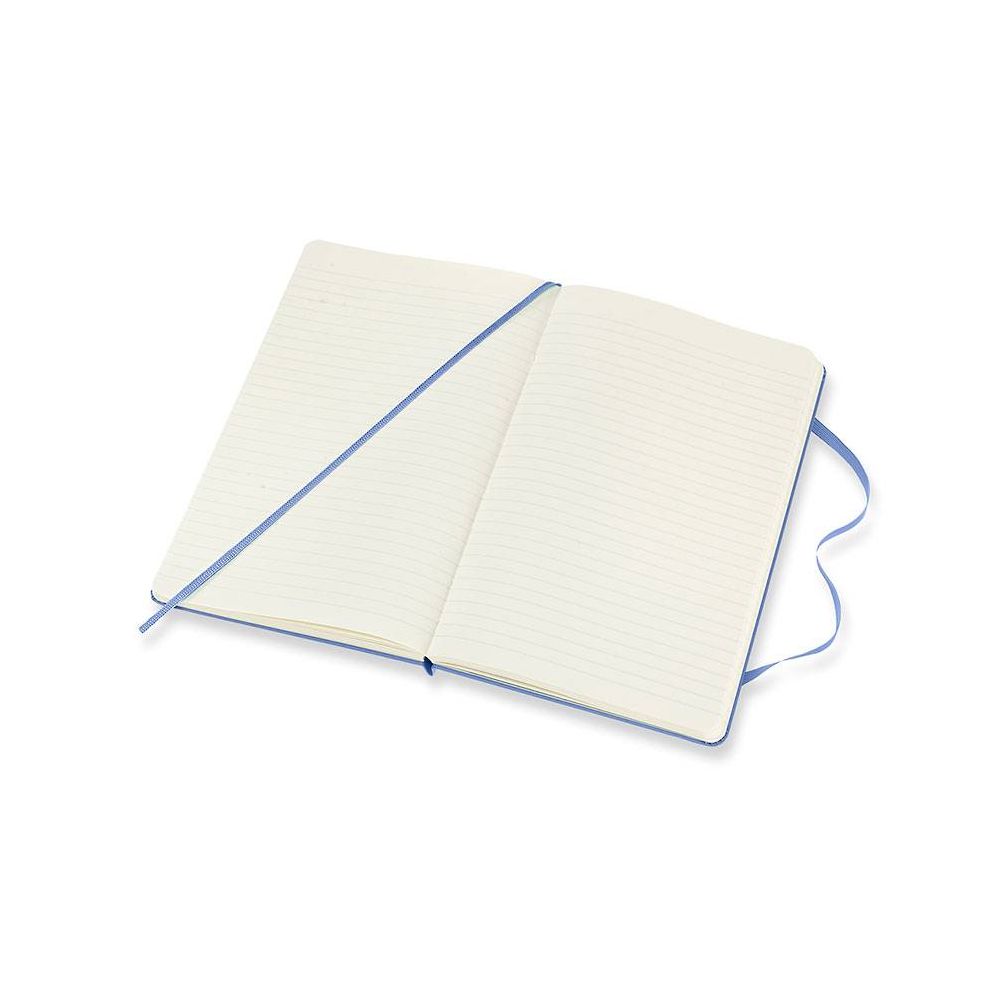 Moleskine Classic Notebook, Large, Ruled, Hydrangea Blue, Hard