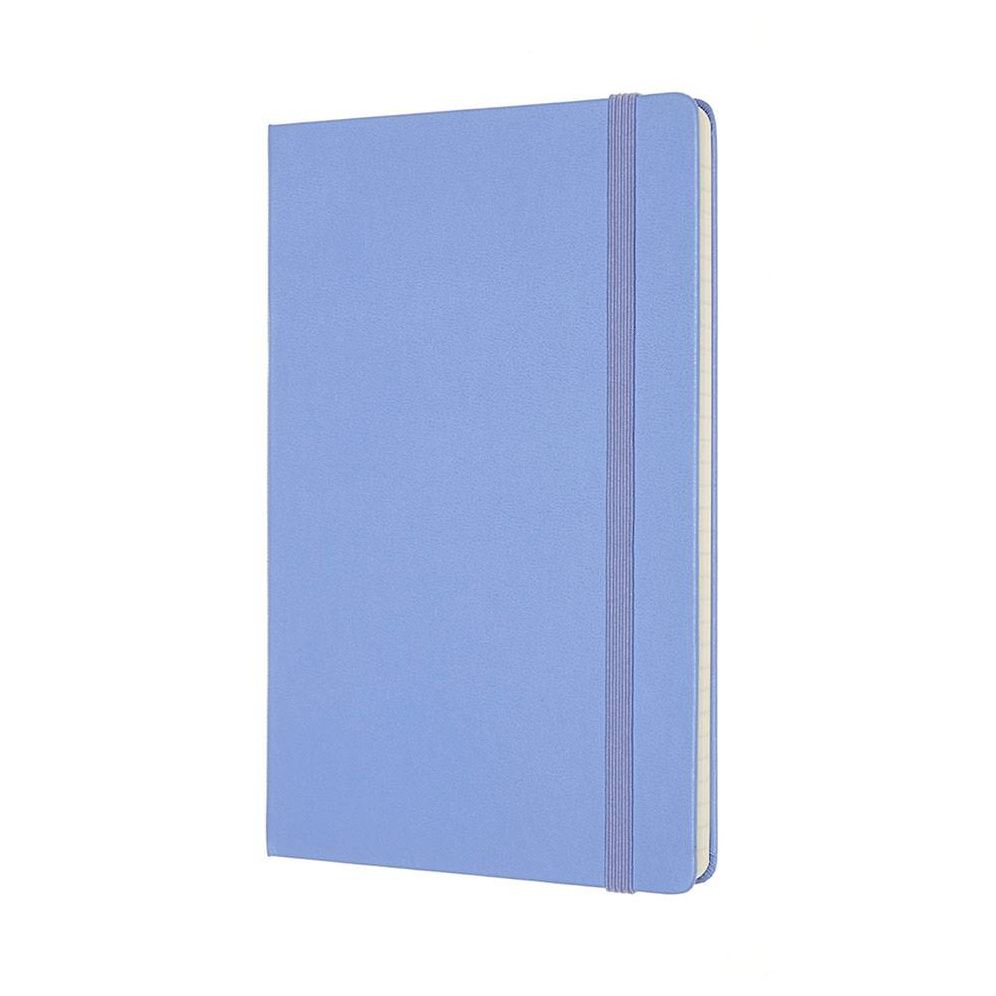 Moleskine Classic Notebook, Large, Ruled, Hydrangea Blue, Hard