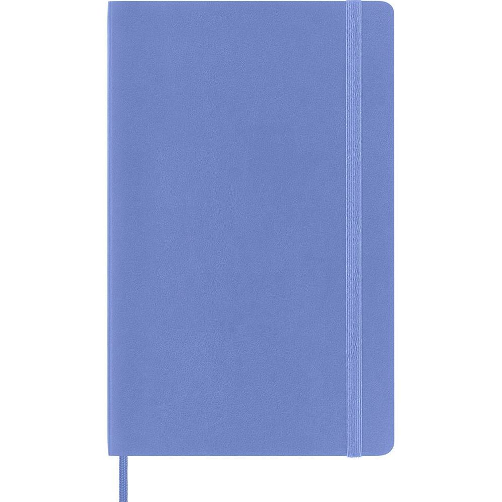 Moleskine Classic Notebook, Large, Ruled, Hydrangea Blue, Soft