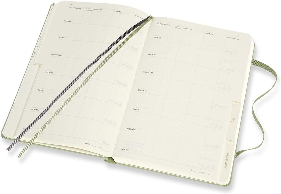 Moleskine Passion, Wellness Journal, Large, Boxed/Hard Cover (5 x 8.25)