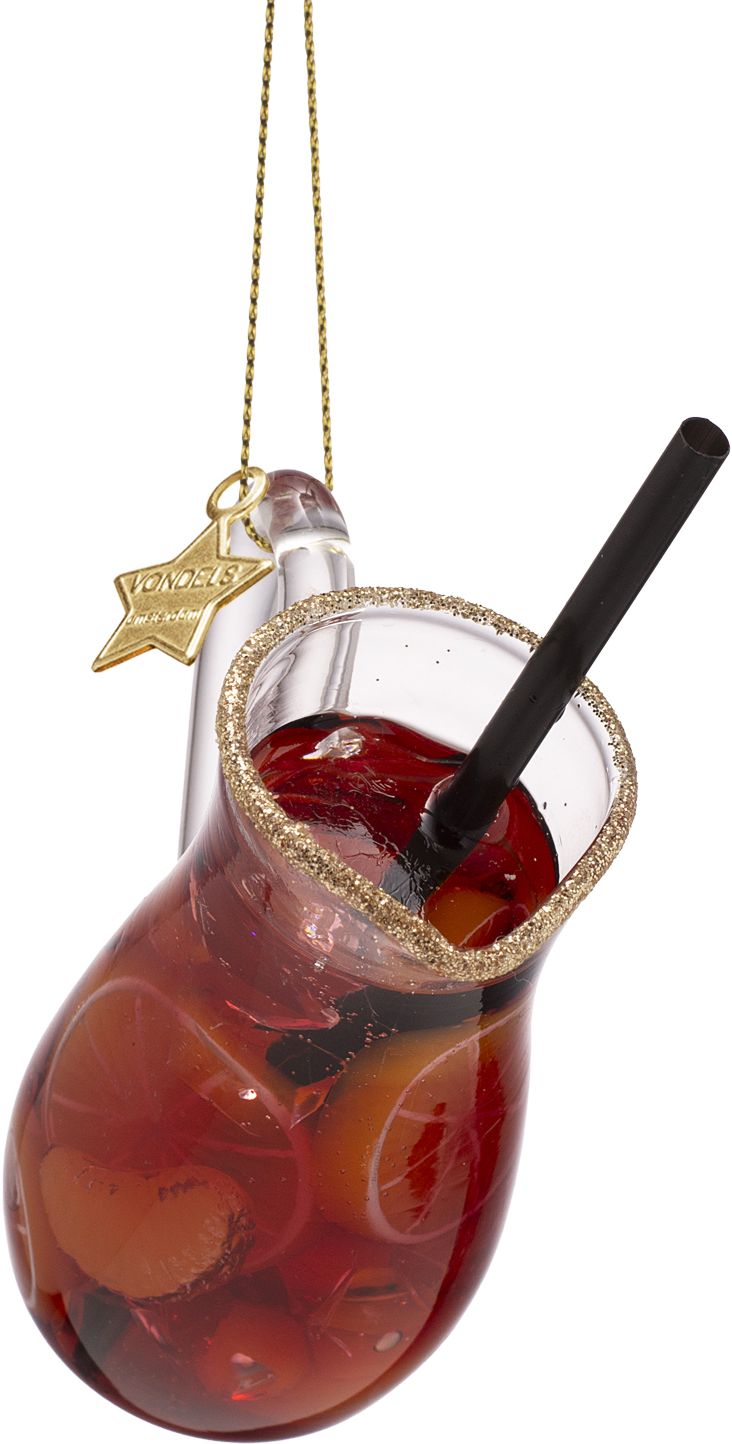 Glass Ornament, Red Wine Sangria