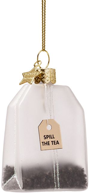 Glass Ornament, Tea Bag