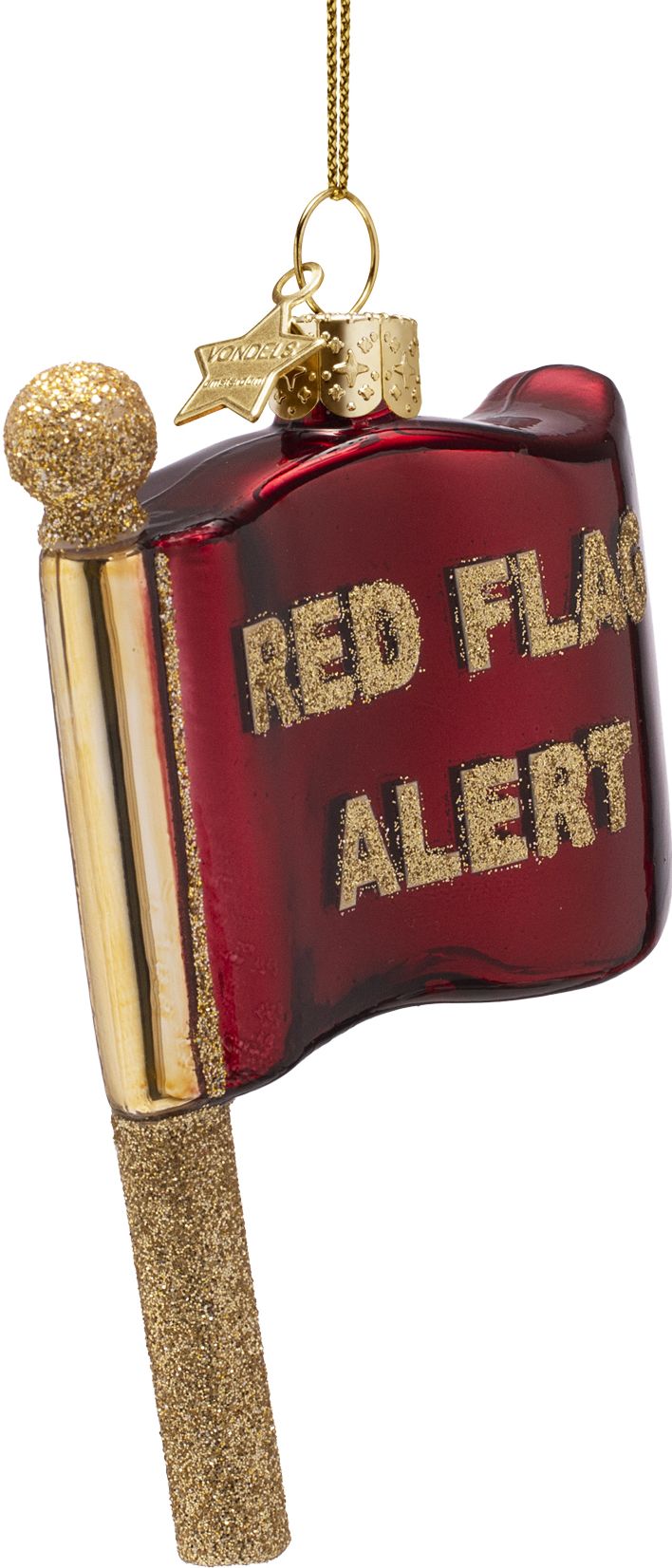 Glass Ornament, Red Flag Alert