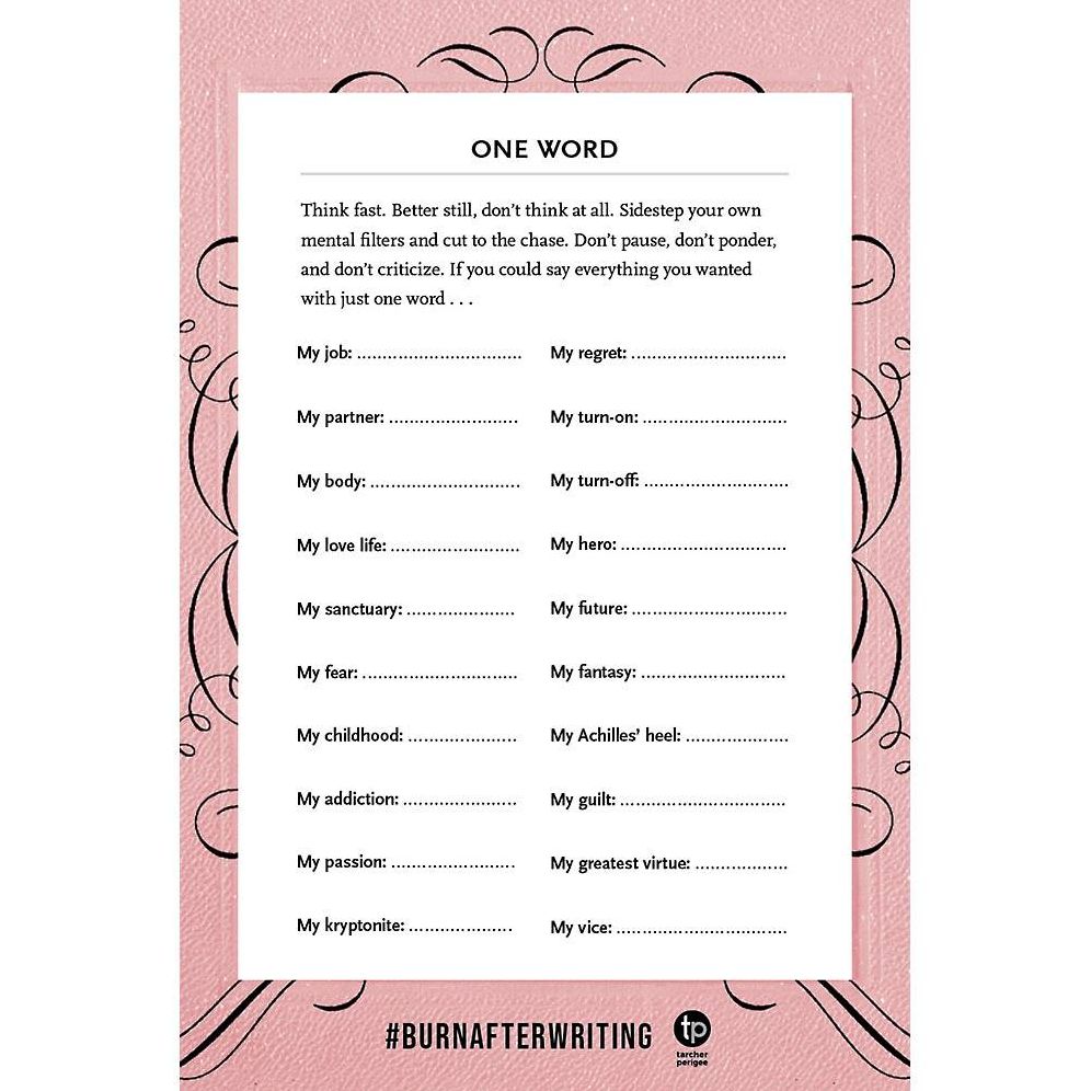 Burn After Writing (Pink) | Paper Source
