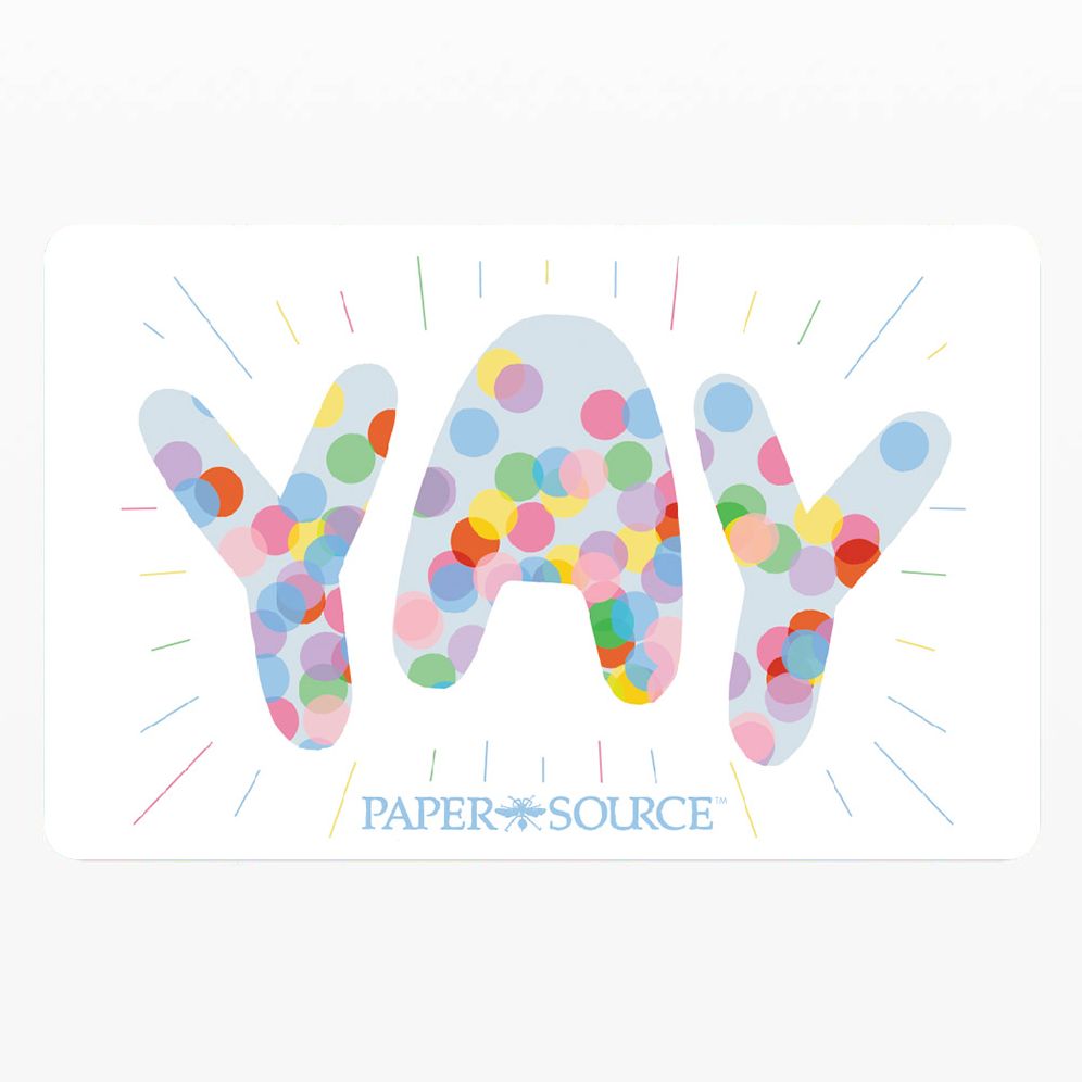 Yay Confetti Physical Gift Card