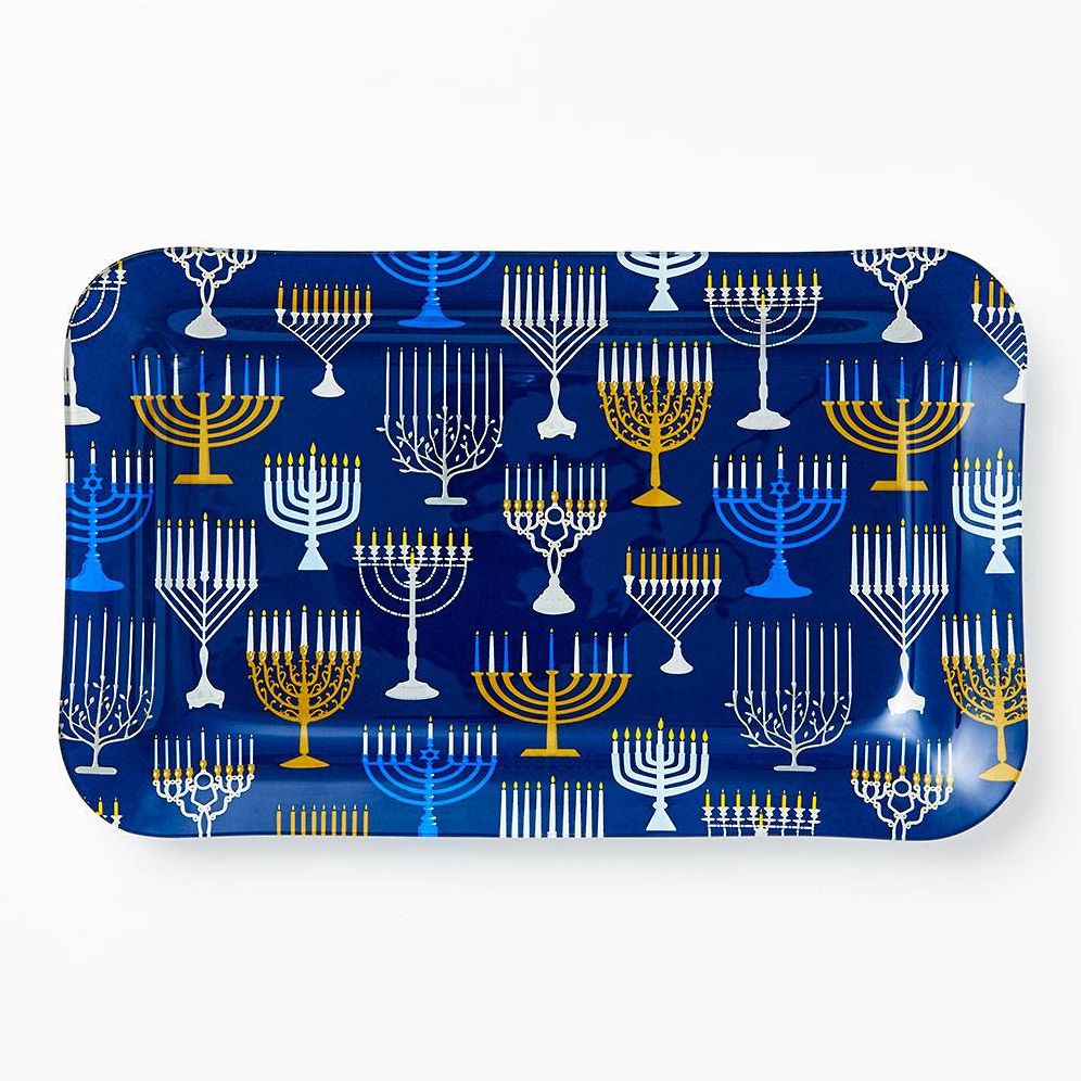 Glass Menorah Drip Tray
