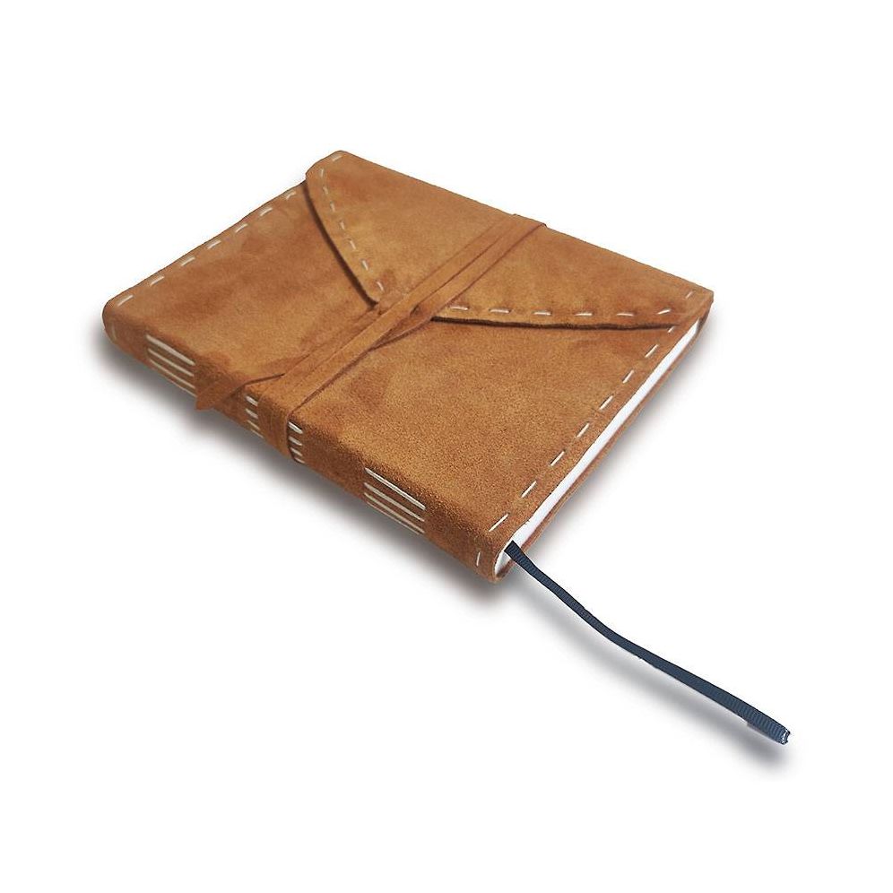 HANDSTITCHE CHESTNUT SUEDE JOURNAL
