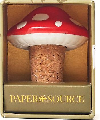 Ceramic Mushroom Wine Stopper