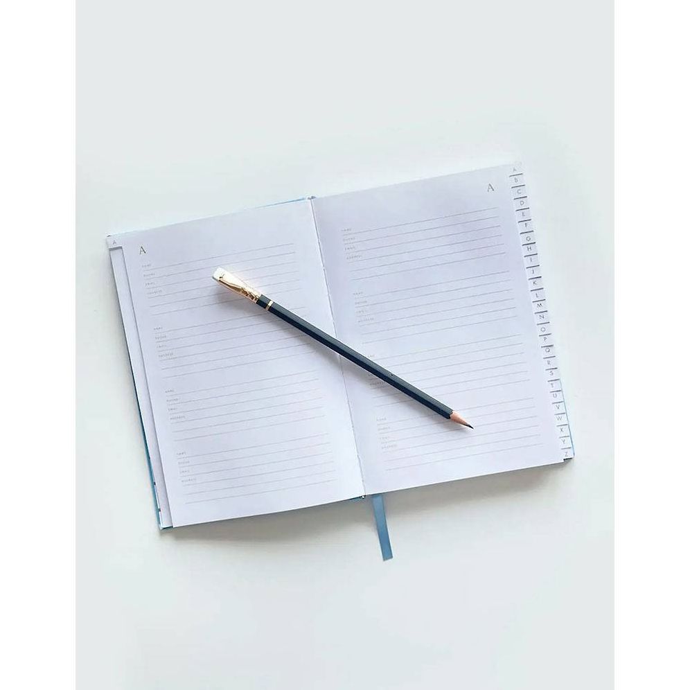Houses Blue Address Book
