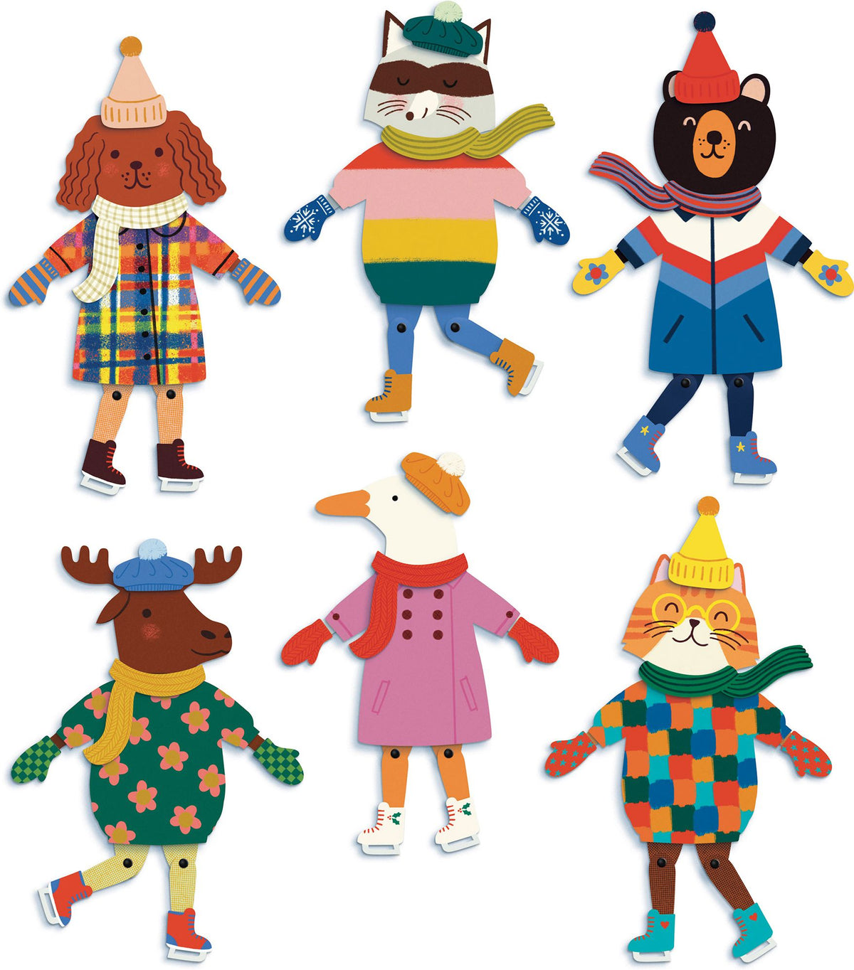 Ice Rink Animals Ice Skating Animals Kit | Paper Source