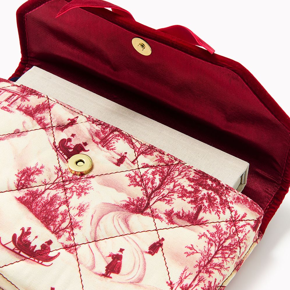 Winter Velvet Book Pouch