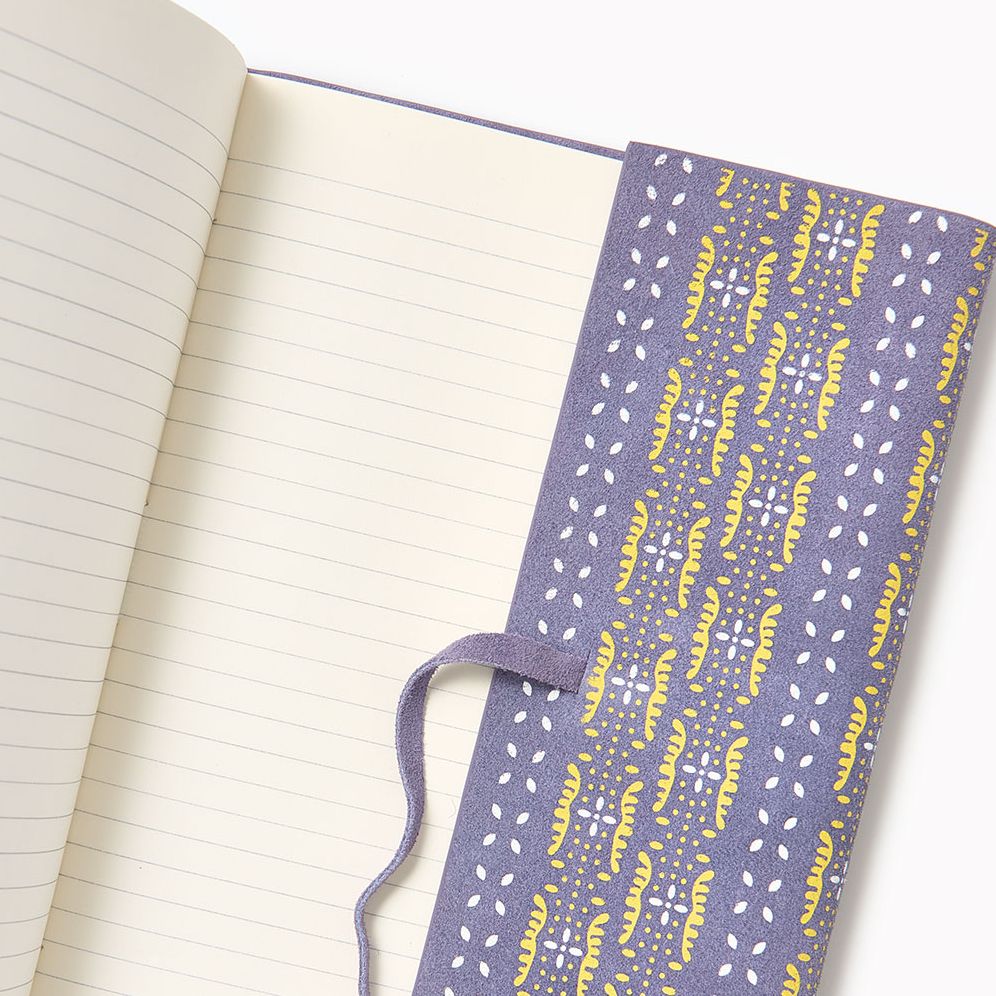 Mauve Tie Suede Leather Journal