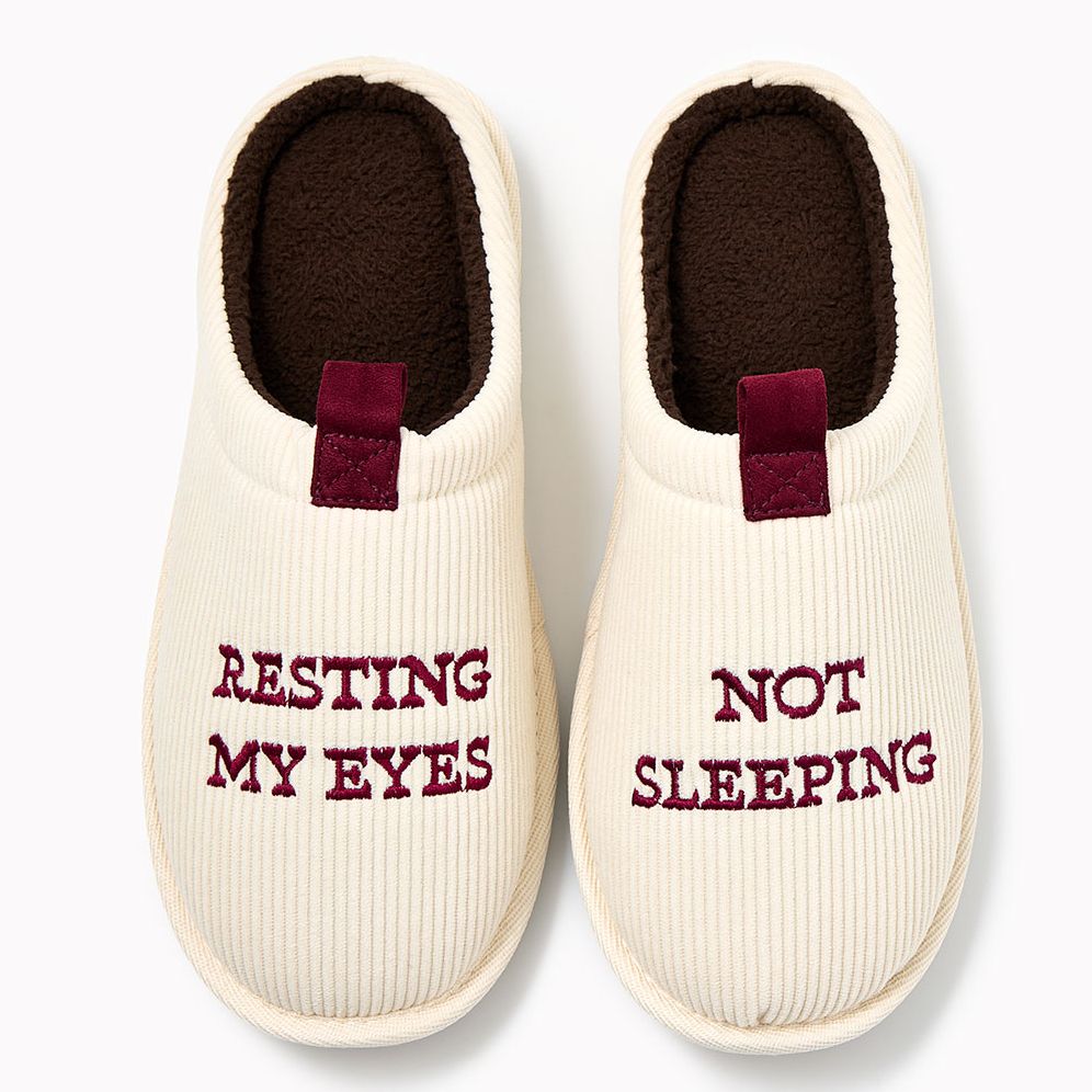 Resting my Eyes Slippers