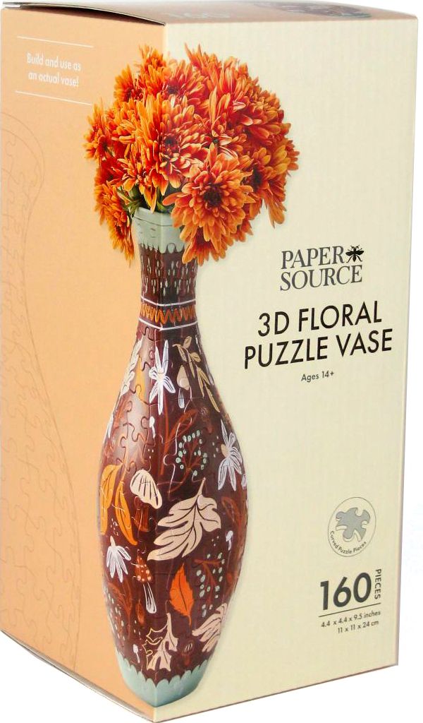 3D Harvest Puzzle Vase | Paper Source