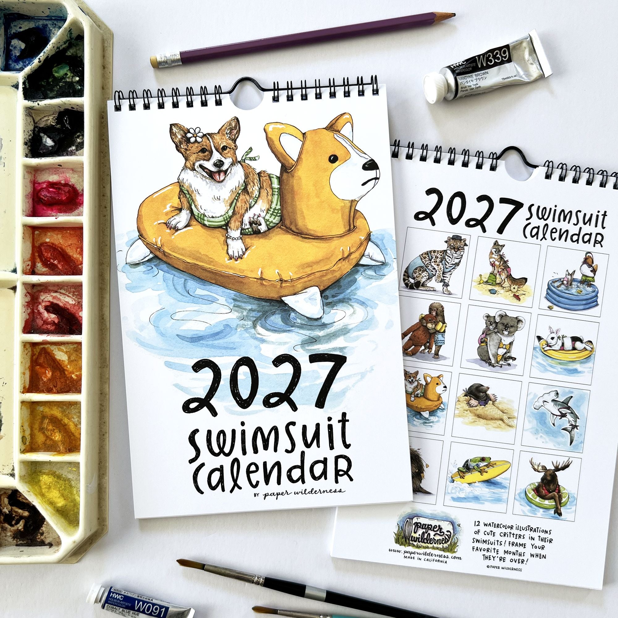 2027 Swimsuit Calendar by Paper Wilderness