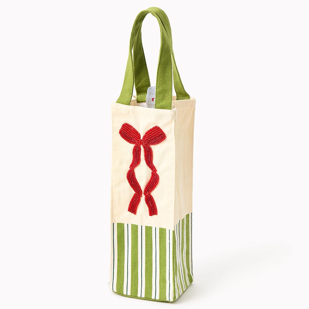 WINE TOTE W/ BOW