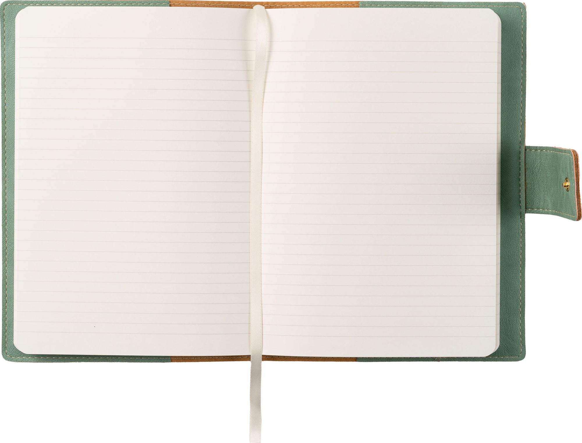 Paper Source Sage Green A5 Leather Journal Cover with Clasp