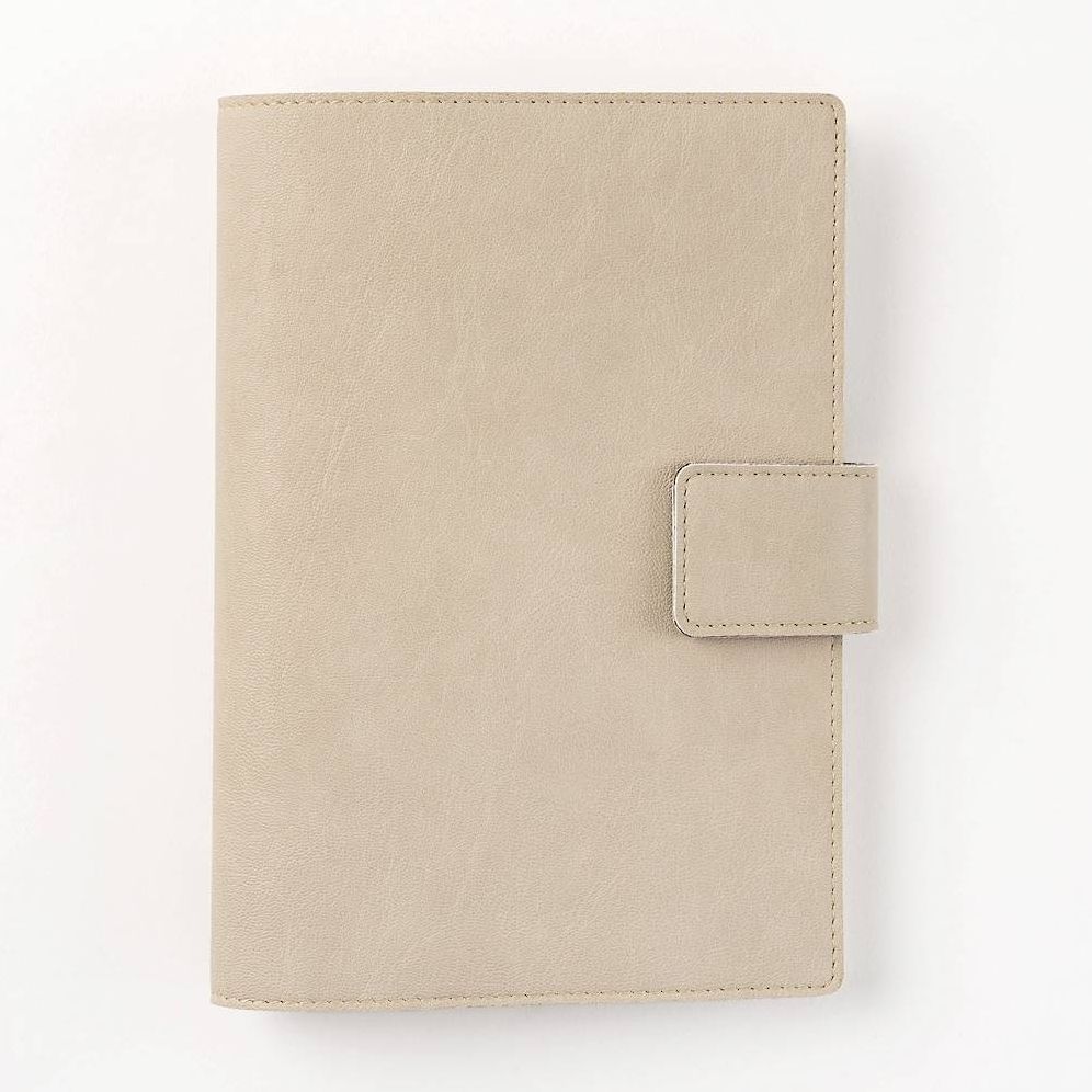 Paper Source Dove A5 Leather Journals Cover with Clasp