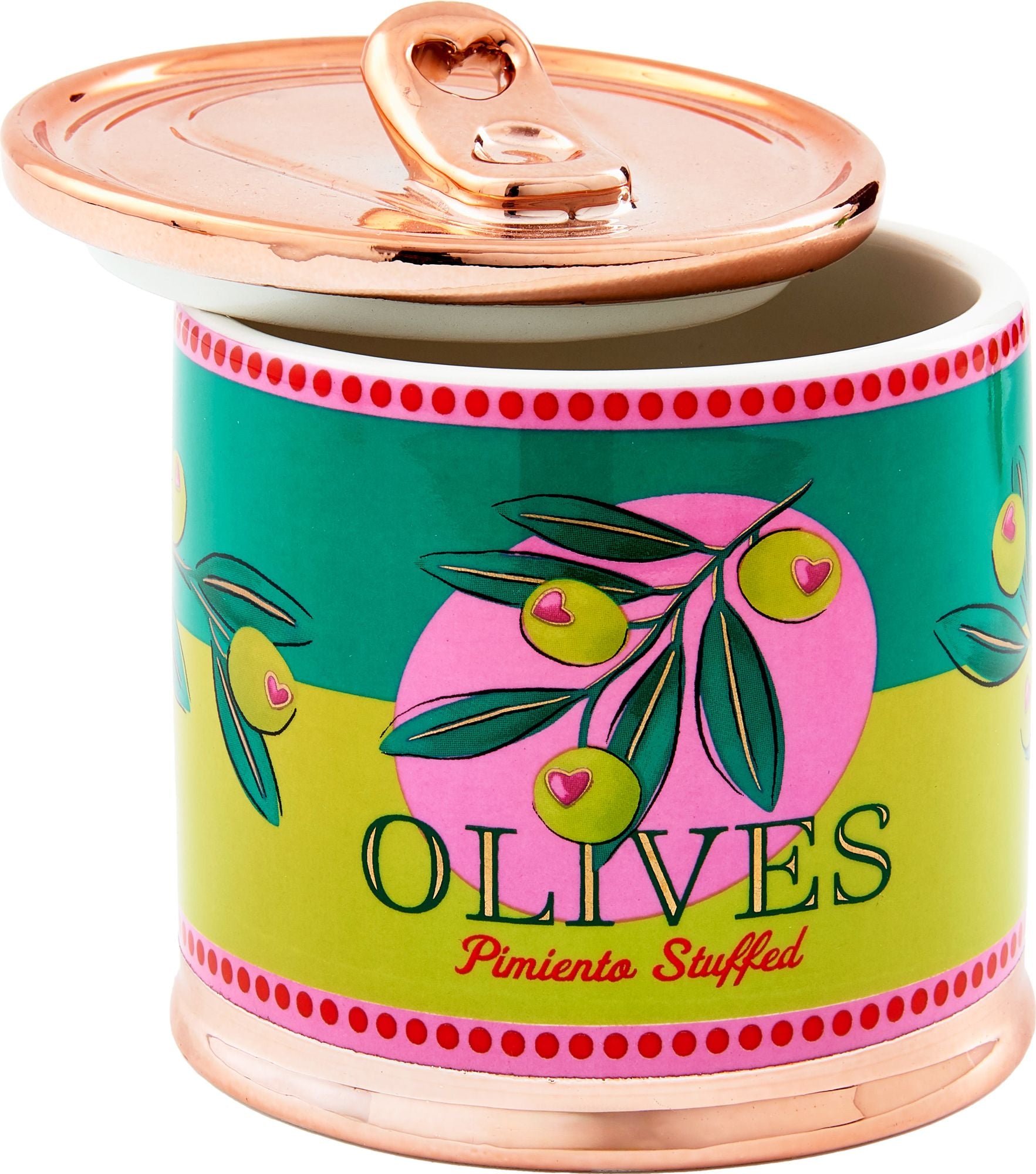 Olive Lidded Trinket Dish | Paper Source