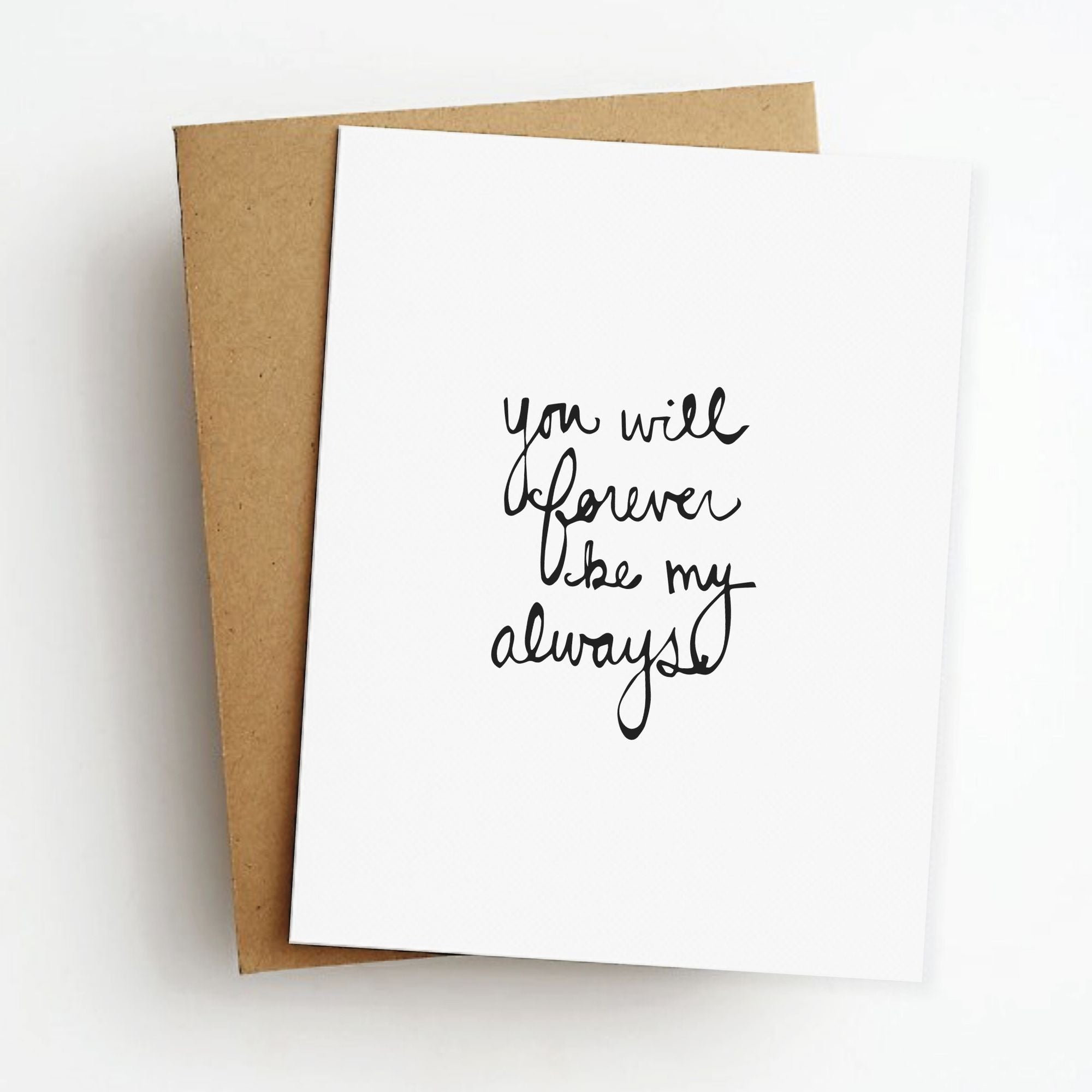 Forever Always Love Card | Paper Source
