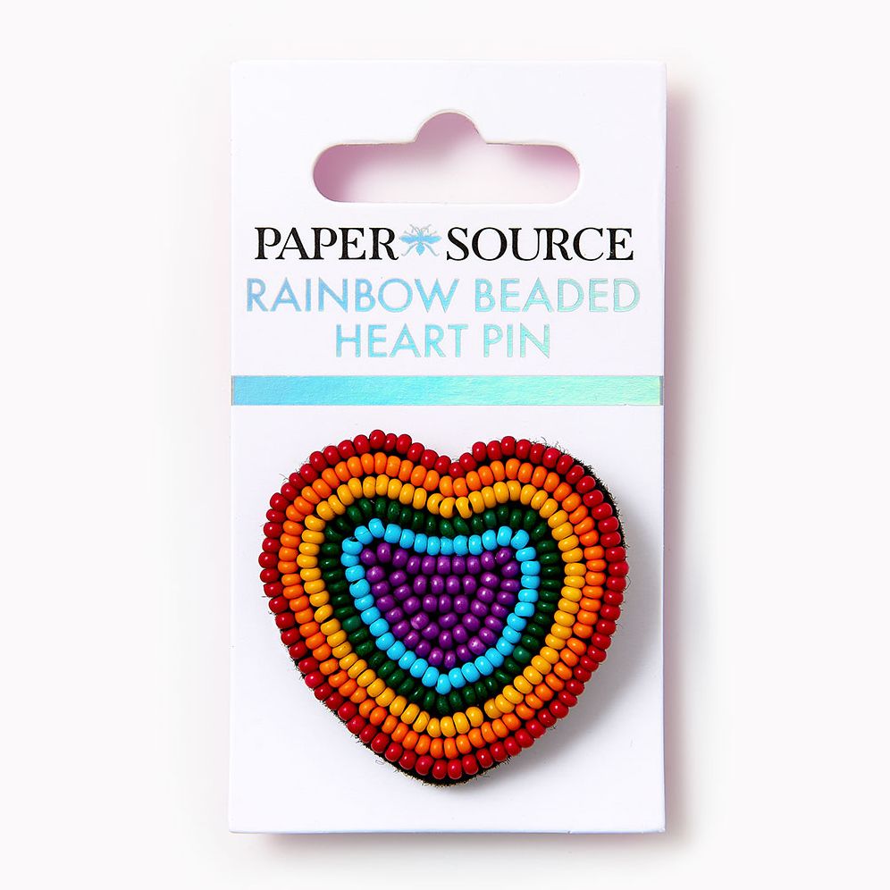 Beaded Rainbow Pin