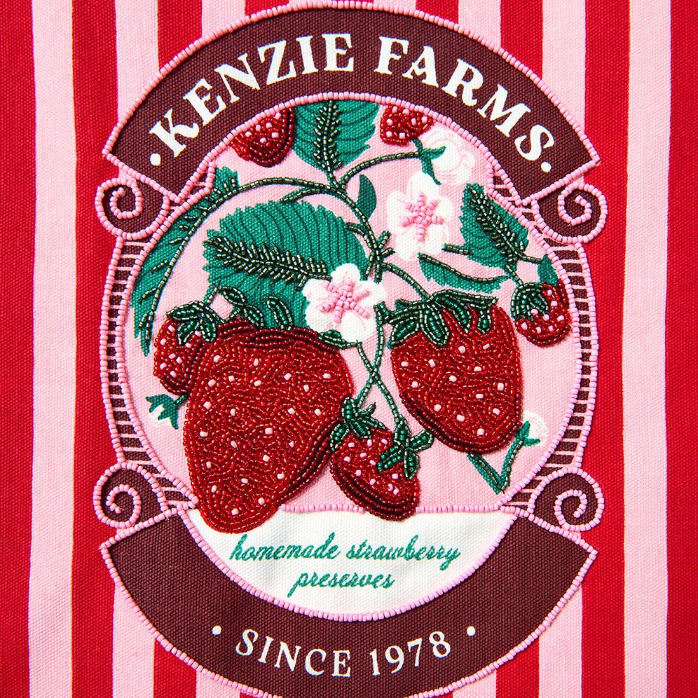 Strawberry Farm Beaded Tote | Paper Source