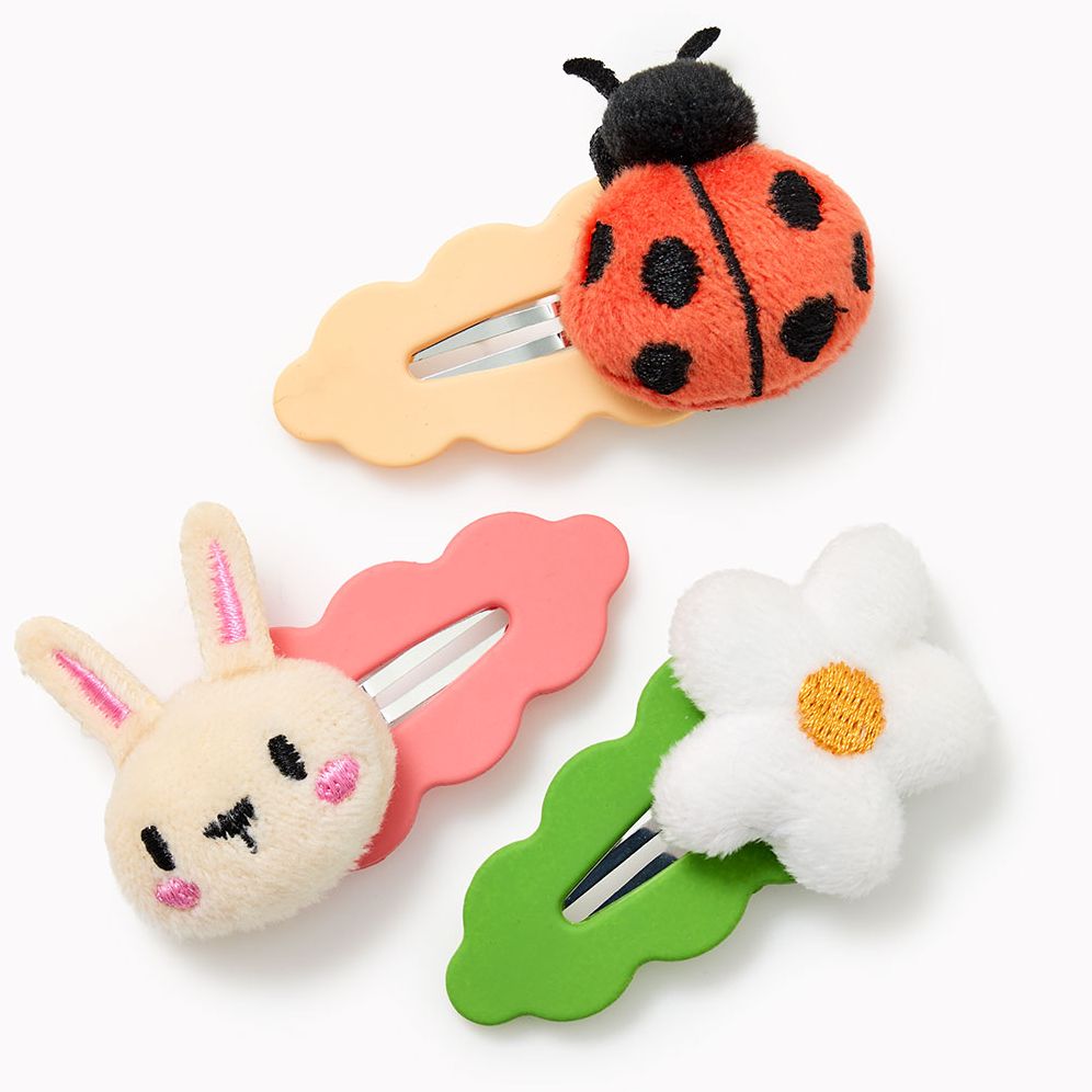 Critter Hair Clips, Set of 3