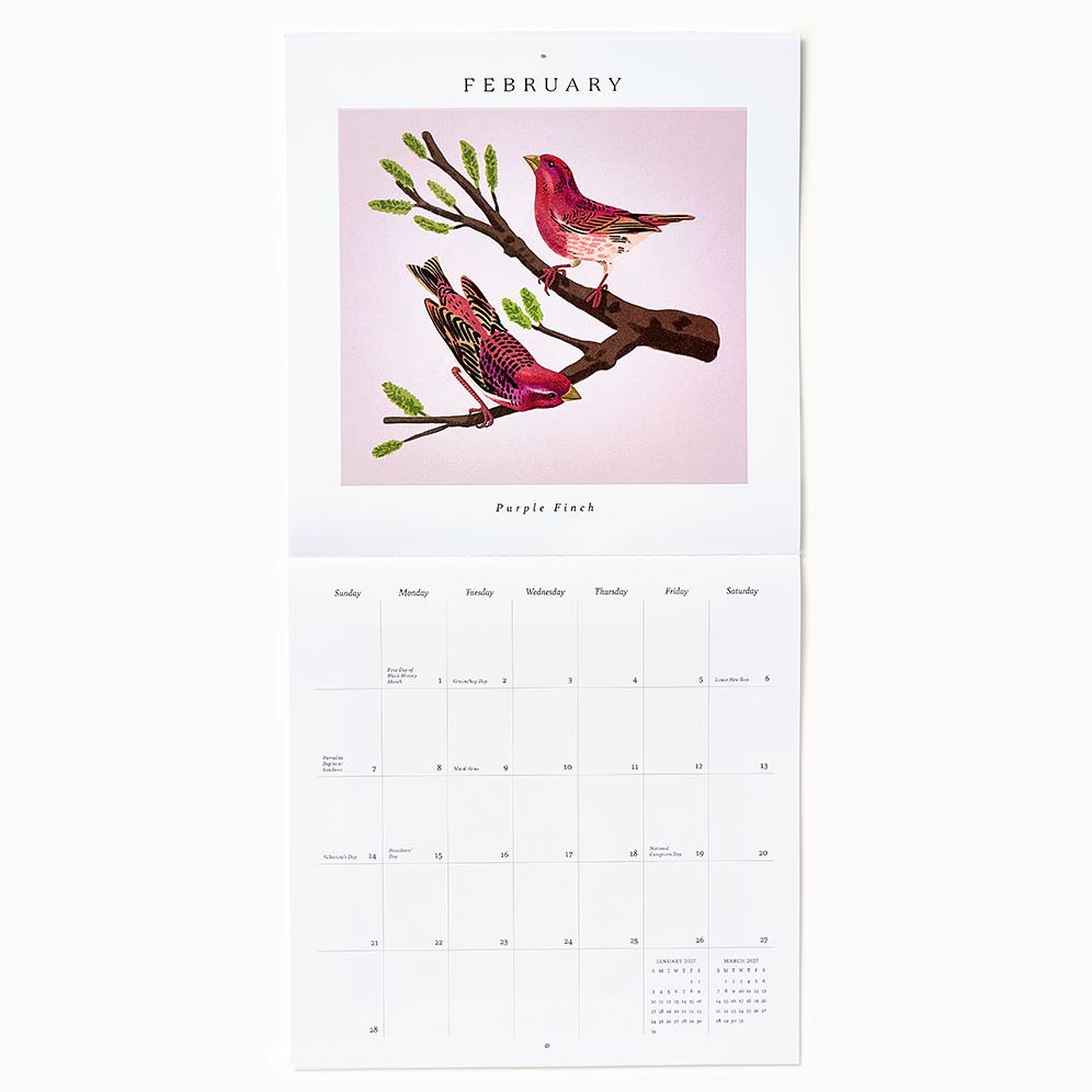 2027 Paper Source Birds Calendar