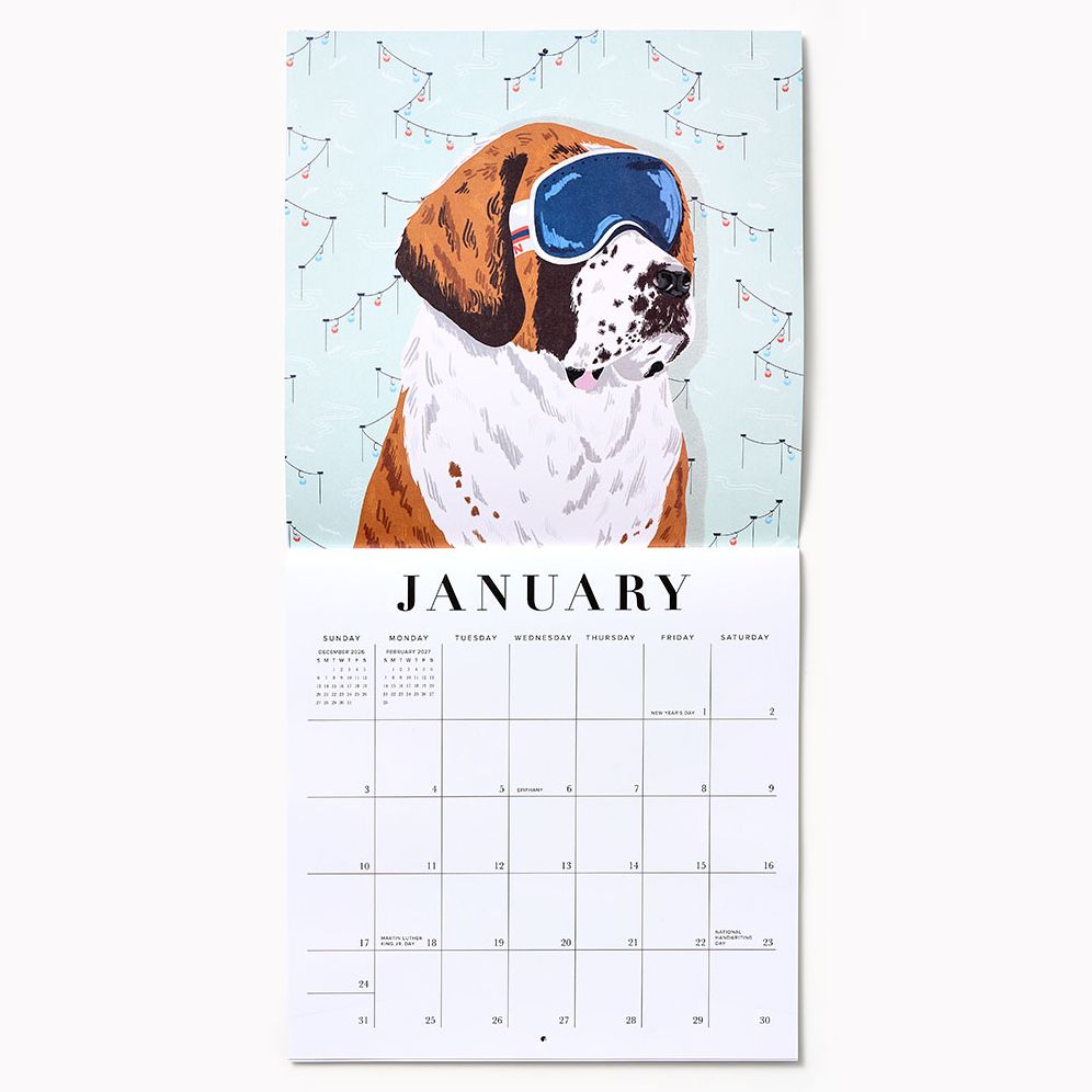 2027 Paper Source Good Boys Calendar