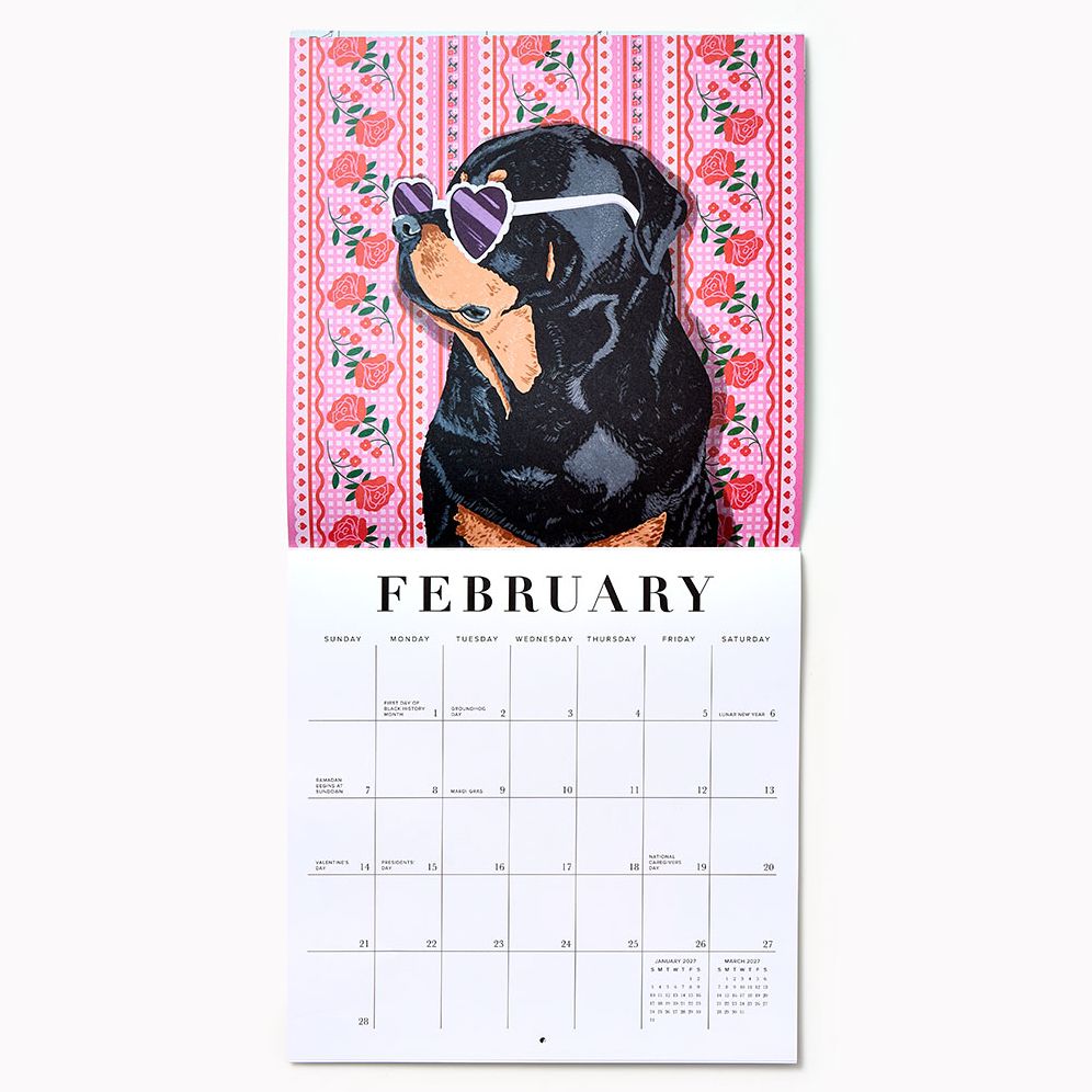 2027 Paper Source Good Boys Calendar