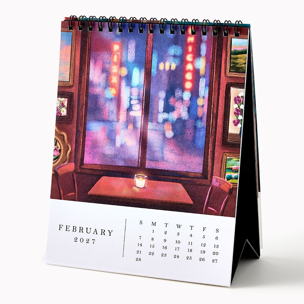 2027 Paper Source Desk Art Desk Easel Calendar