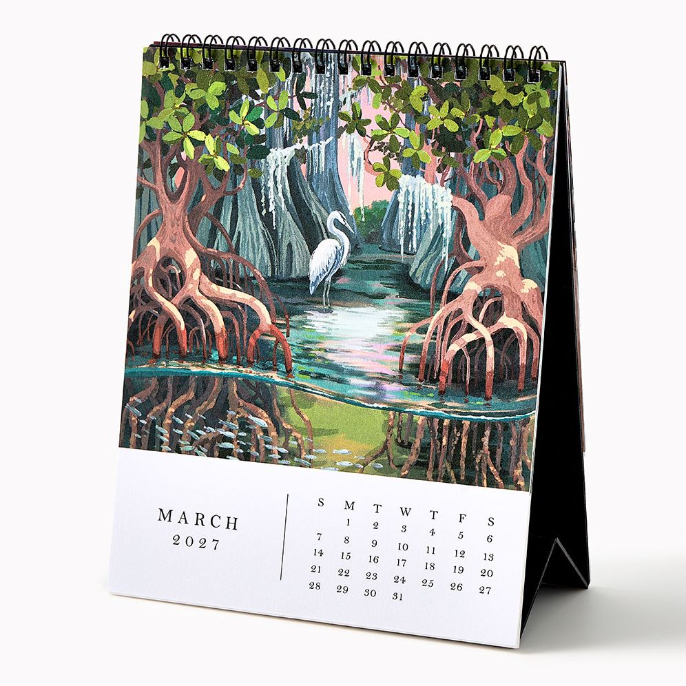 2027 Paper Source Desk Art Desk Easel Calendar