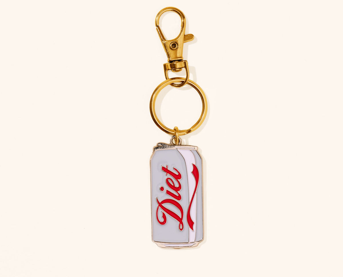 Enamel Keychain & Bag Charm - Diet Soda