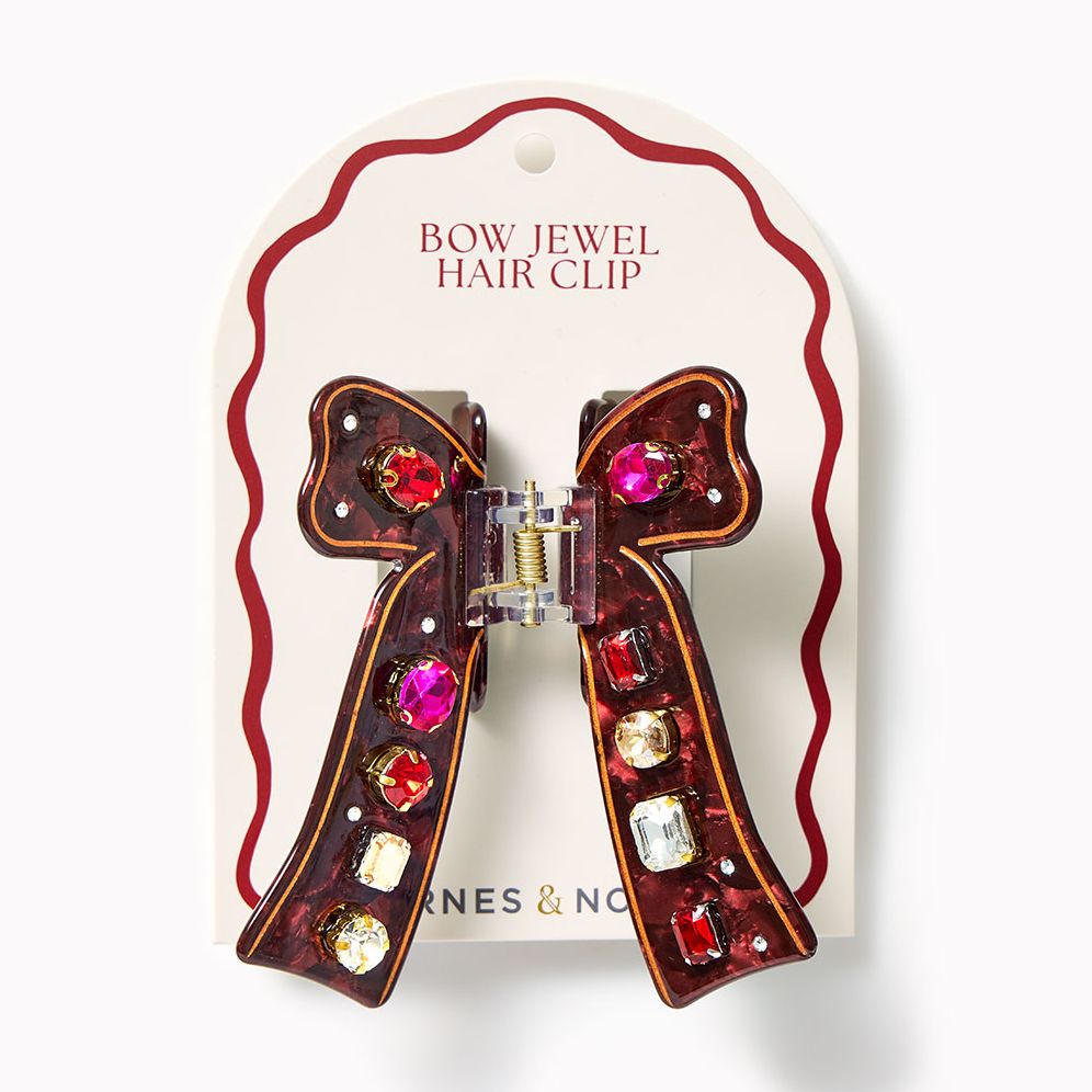 Jeweled Bow Claw Clip