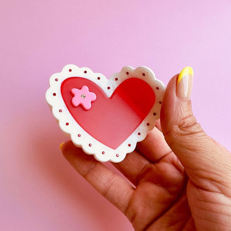 Centinelle Valetines Laced Hearts Hair Claw