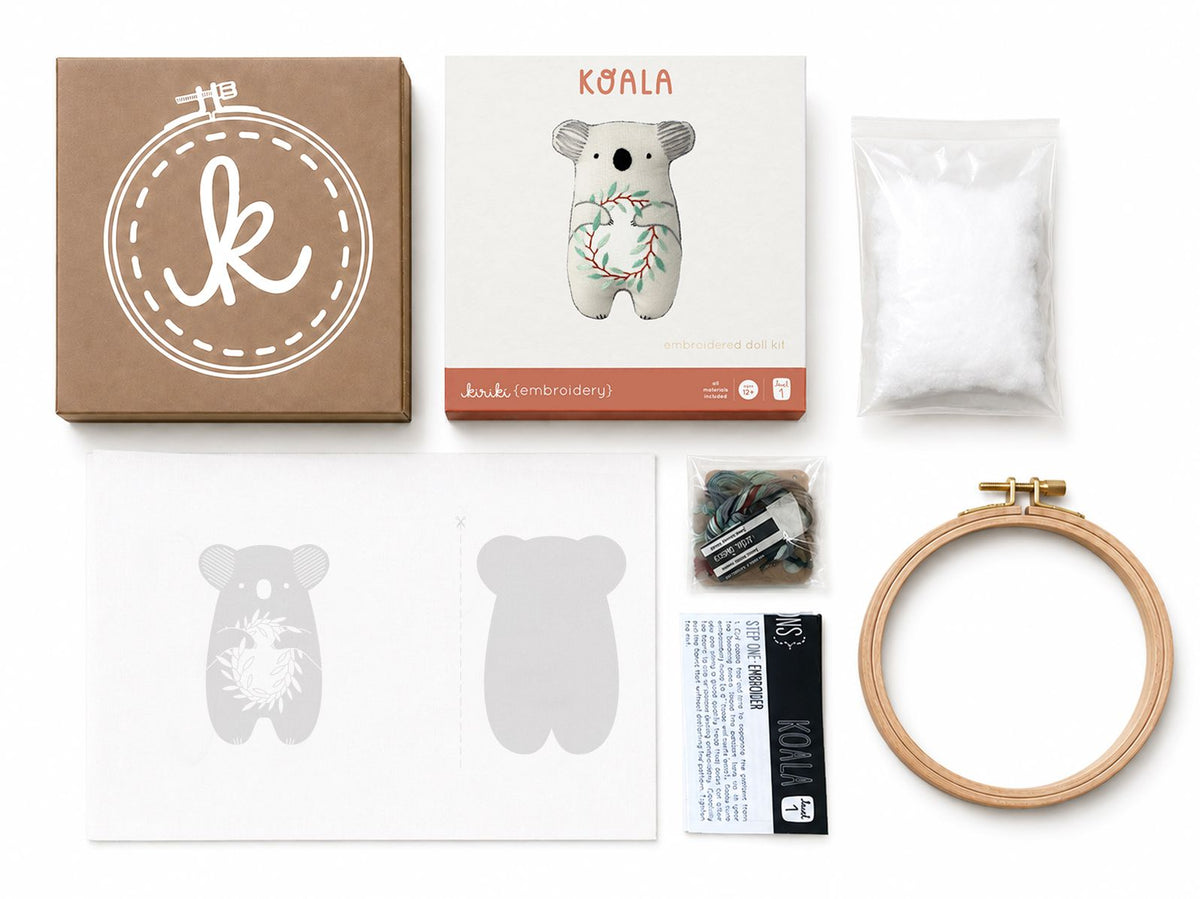 Koala - DIY Embroidered Doll Kit